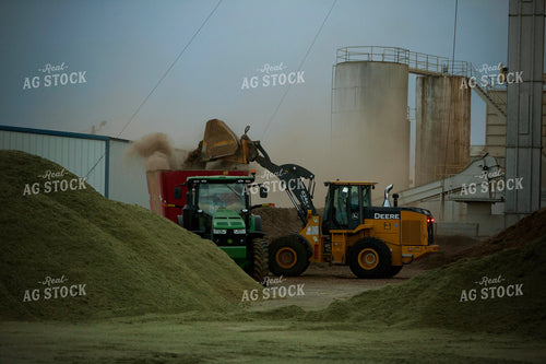Loading Feed Ingredients at Feedyard 3846