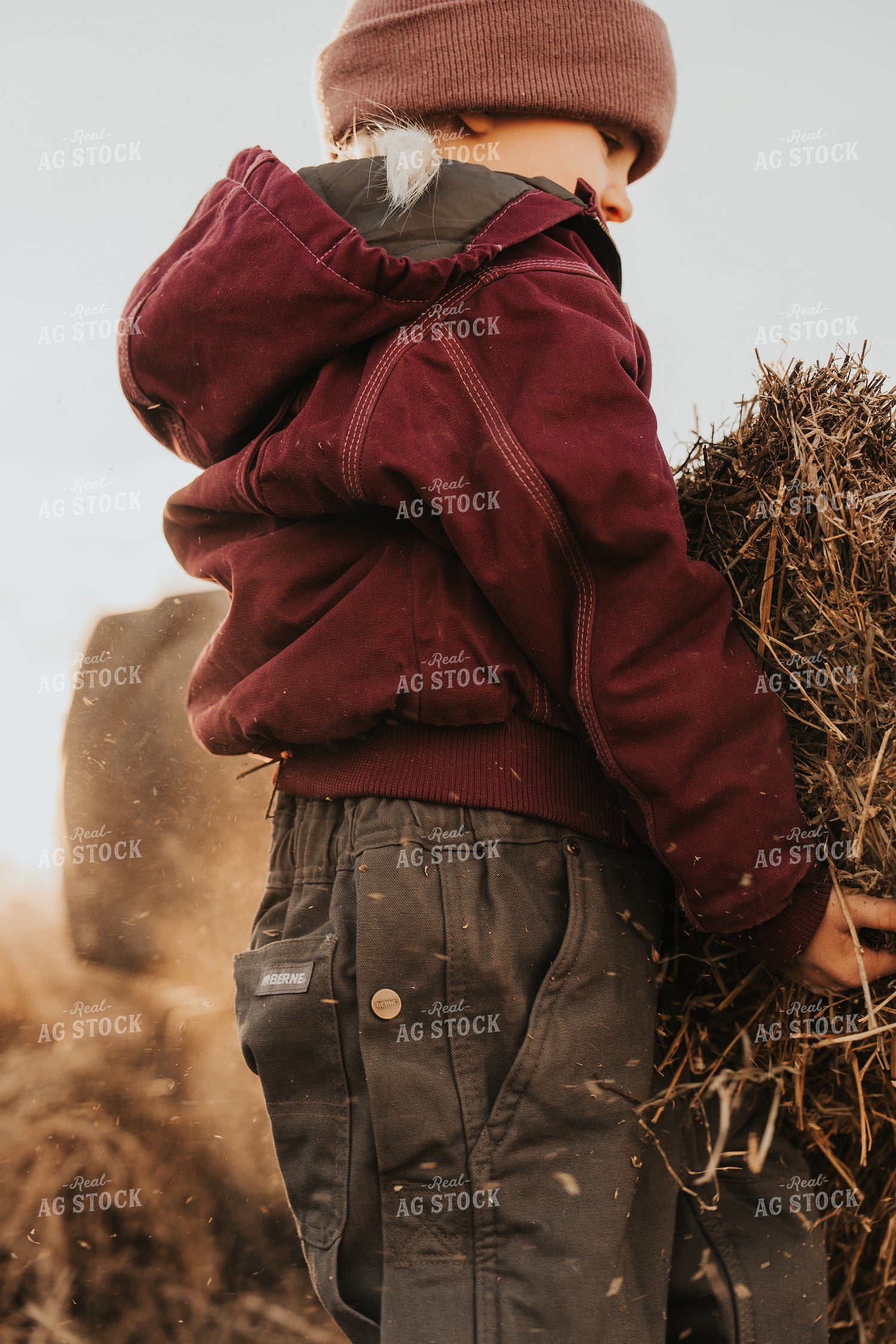 Ranch Kid Doing Chores 61239