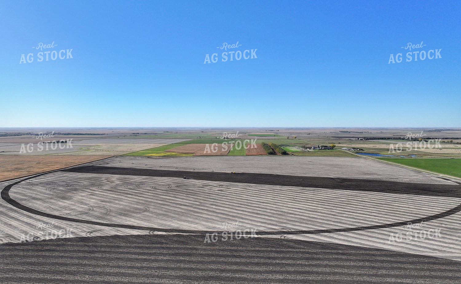 Aerial of Chisel Plowing 141074
