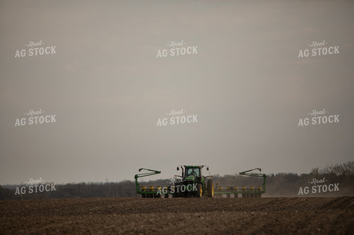 Planting with Tractor and Planter 5456