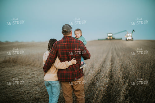 Farm Family in Soybean Field 6779