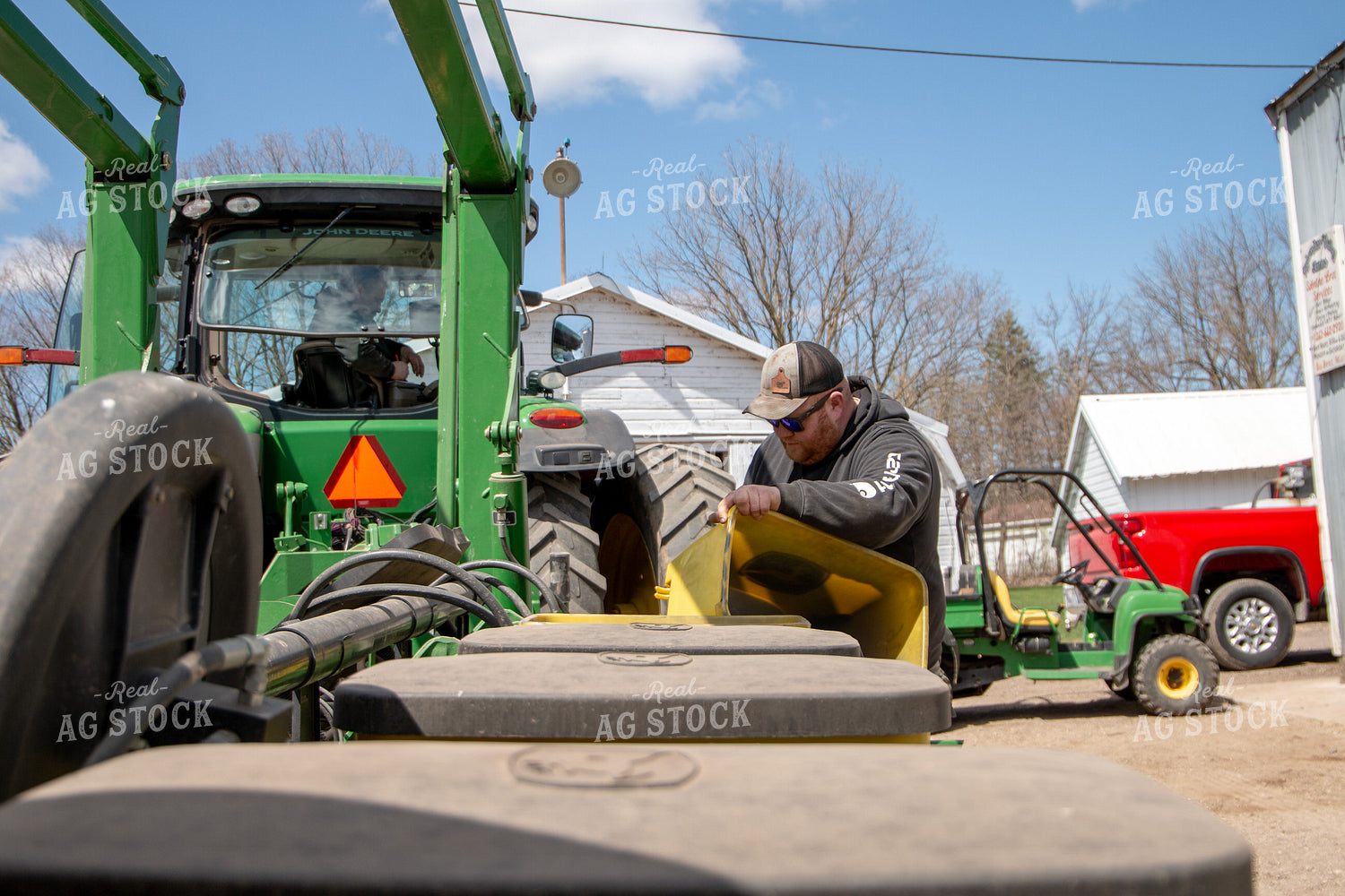 Farmer Preparing Planter 157297