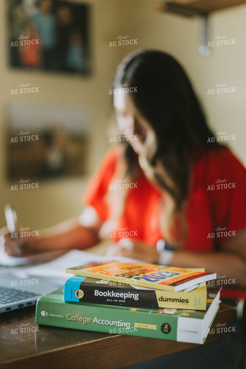 Female Farmer on Computer 8107