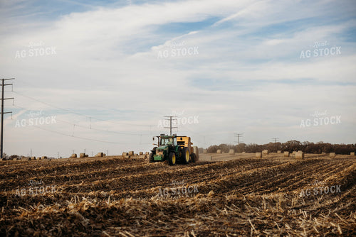 Baling Corn Stalks 152063