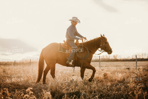 Rancher on Horseback 64025