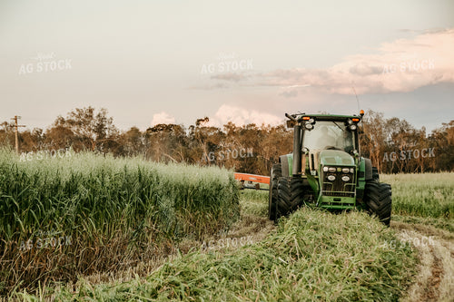Mowing Pasture Grass Hay 64079