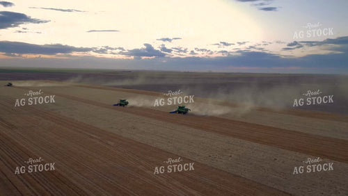 Aerial of Wheat Harvest 199013