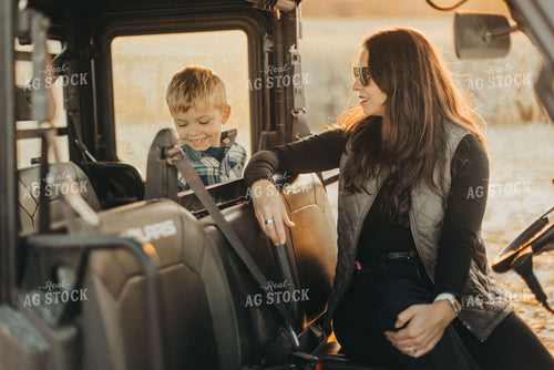 Farm Family in Side by Side 9500