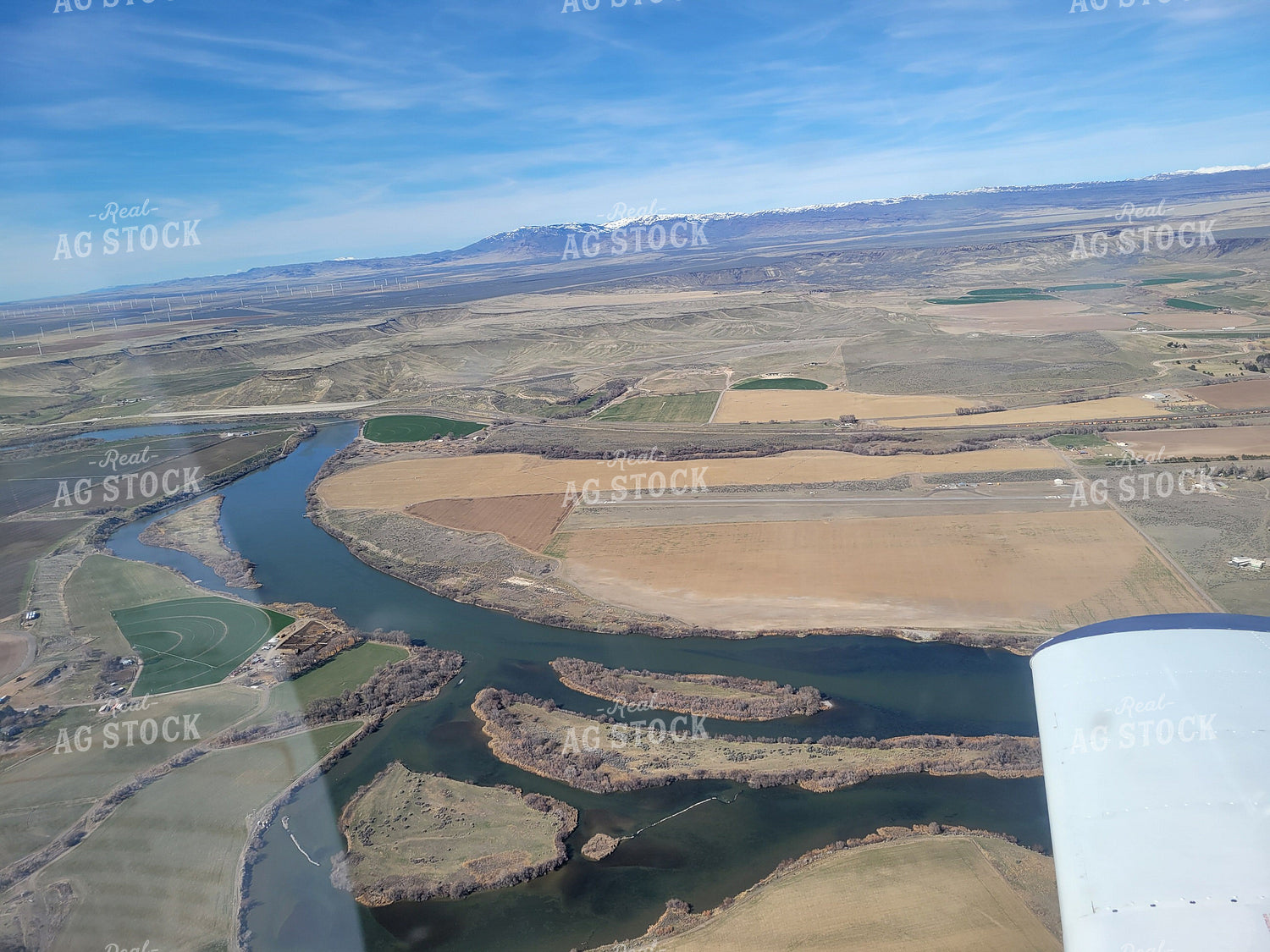 Aerial of Farmland from Airplane 122025