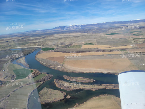 Aerial of Farmland from Airplane 122025