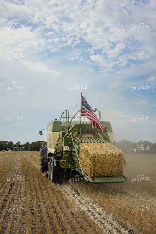 Baling Wheat Straw 296045