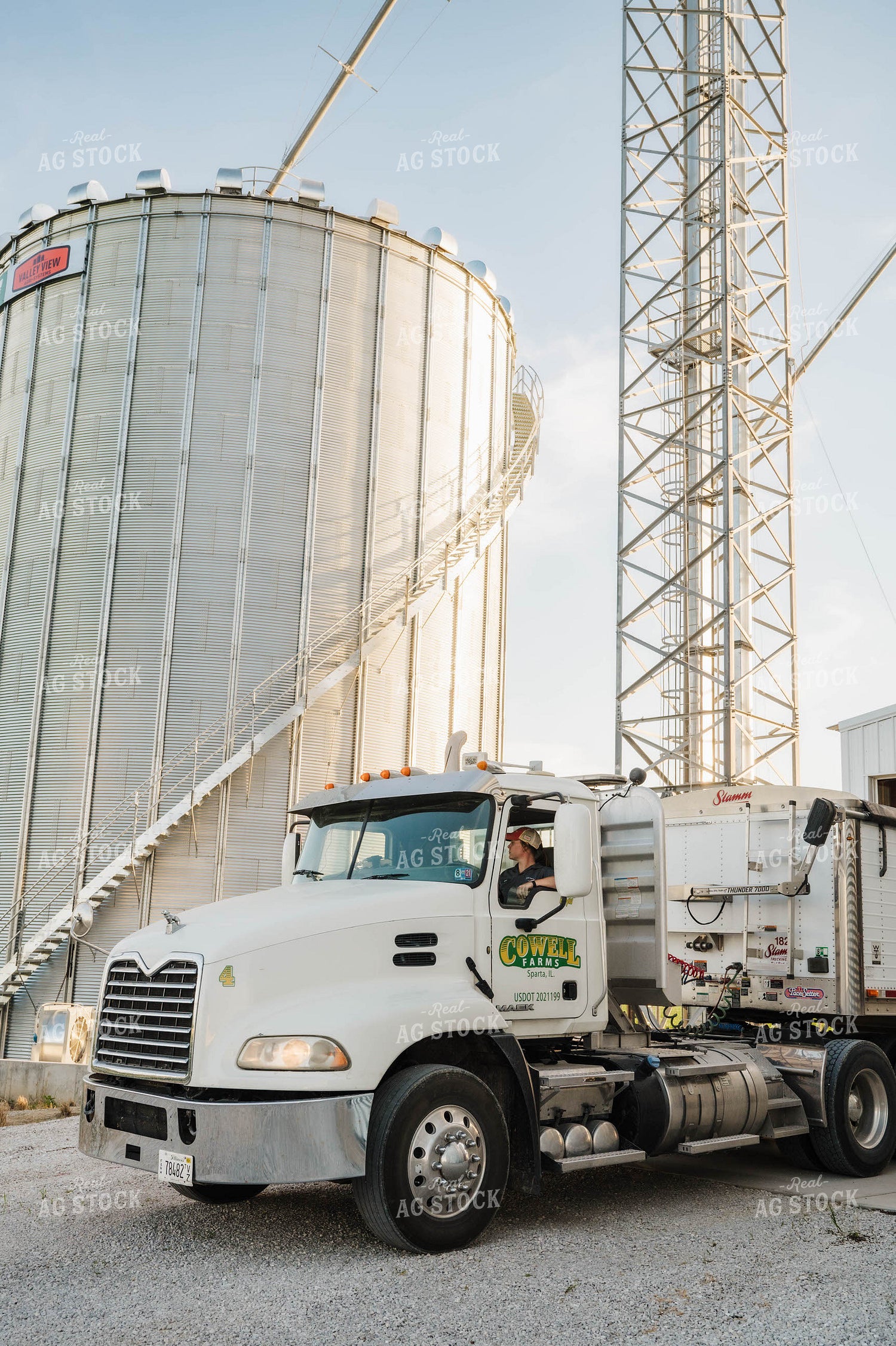Female Farmer Driving Semi 115292