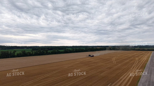 Aerial of Wheat Harvest 115981