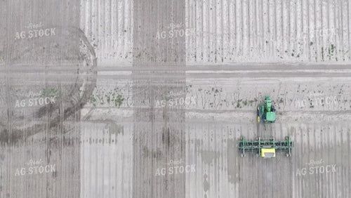 Aerial of Air Seeding Rice 80073
