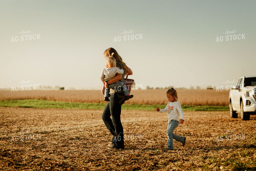 Farm Family Going for a Ride at Harvest 9228