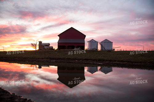 Farmland at Sunset 93098
