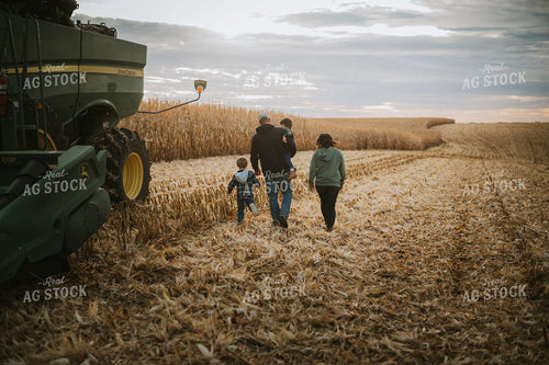 Farm Family in Corn Field 6941