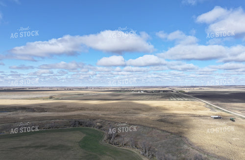 Aerial of Corn Harvest 141087