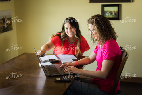 Female Farmers on Computer 8095
