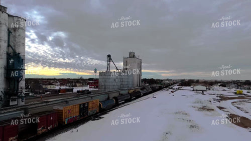 Grain Terminal Alongside Train Tracks 239139