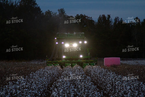Cotton Picker in Field at NIght 79092