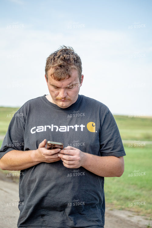 Farmer on Smartphone 155287