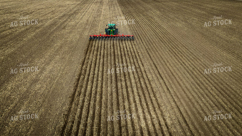 Aerial View of Tractor Strip Tilling Field 56627