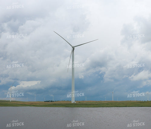 Lake and Windmills 72011