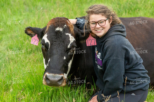 Farmer with Cow 155642