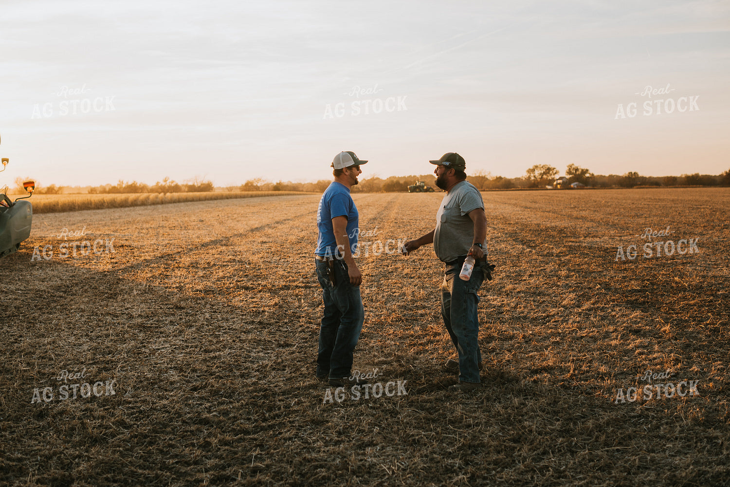 Male Farmers Talking in Field 6984