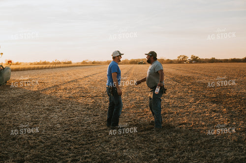 Male Farmers Talking in Field 6984