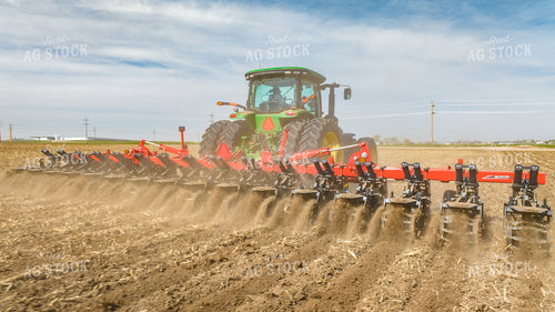 Tractor Strip Tills Field 56632