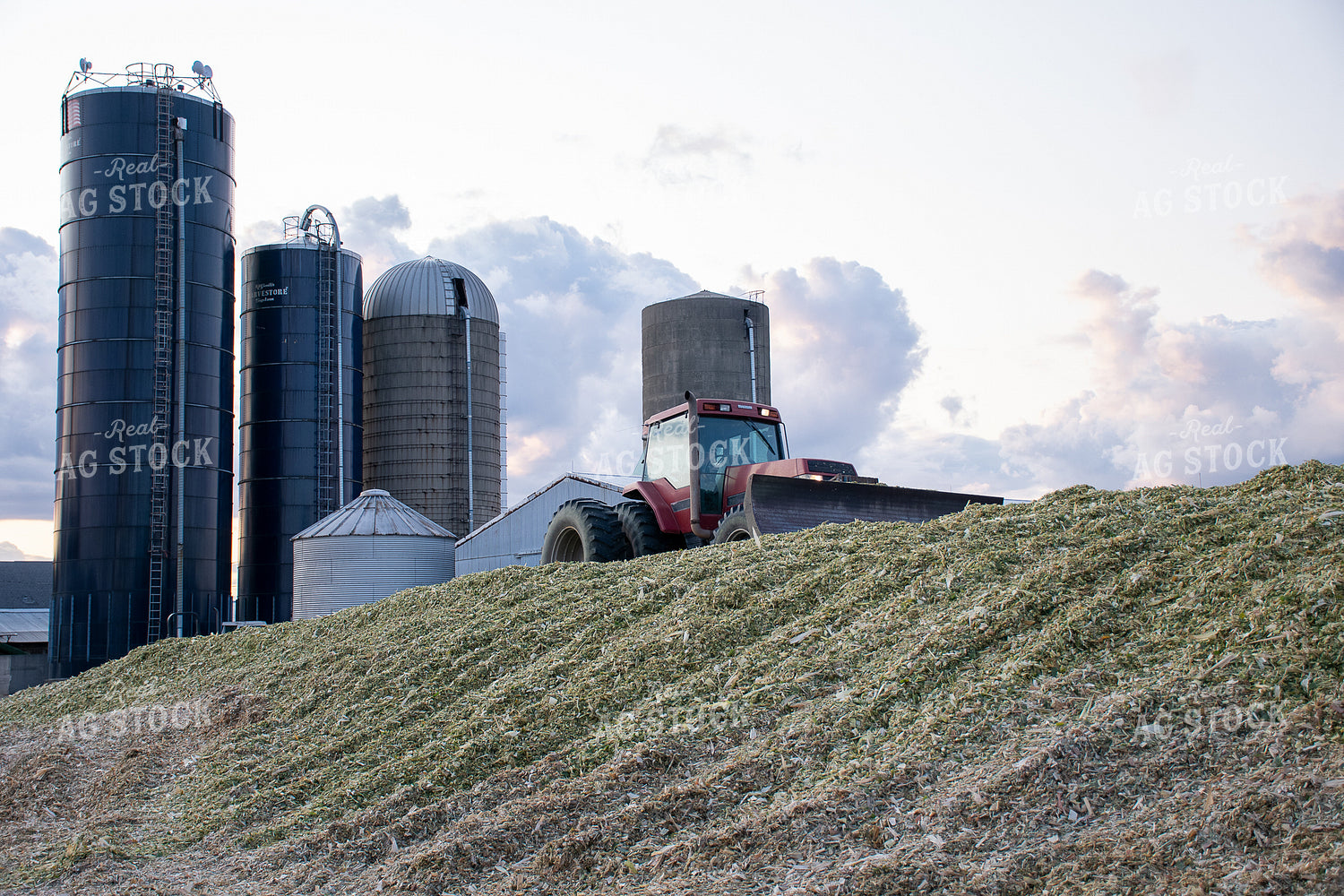 Tractor Getting Animal Feed 50236