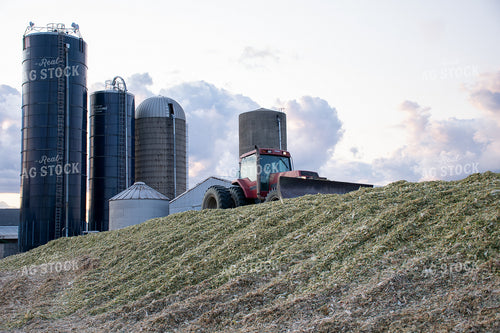 Tractor Getting Animal Feed 50236