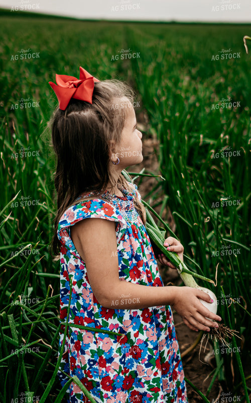 Farm Kid in Onion Field 218064