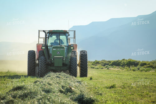Baling Summer Hay Alfalfa and Mixed Grass 78138