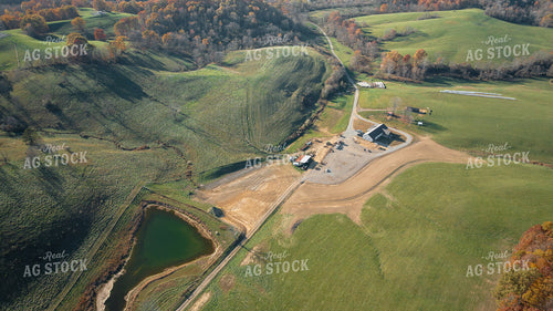 Aerial of House and Rural Landscape 52983