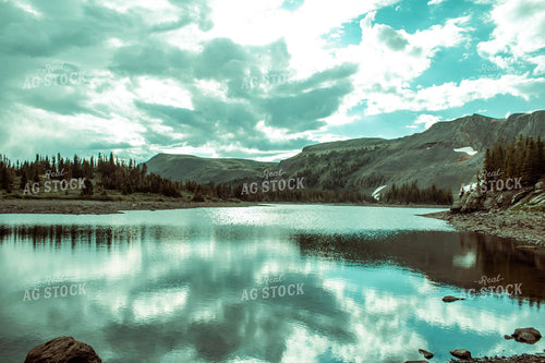 Western Landscape Mountains Lake 58011