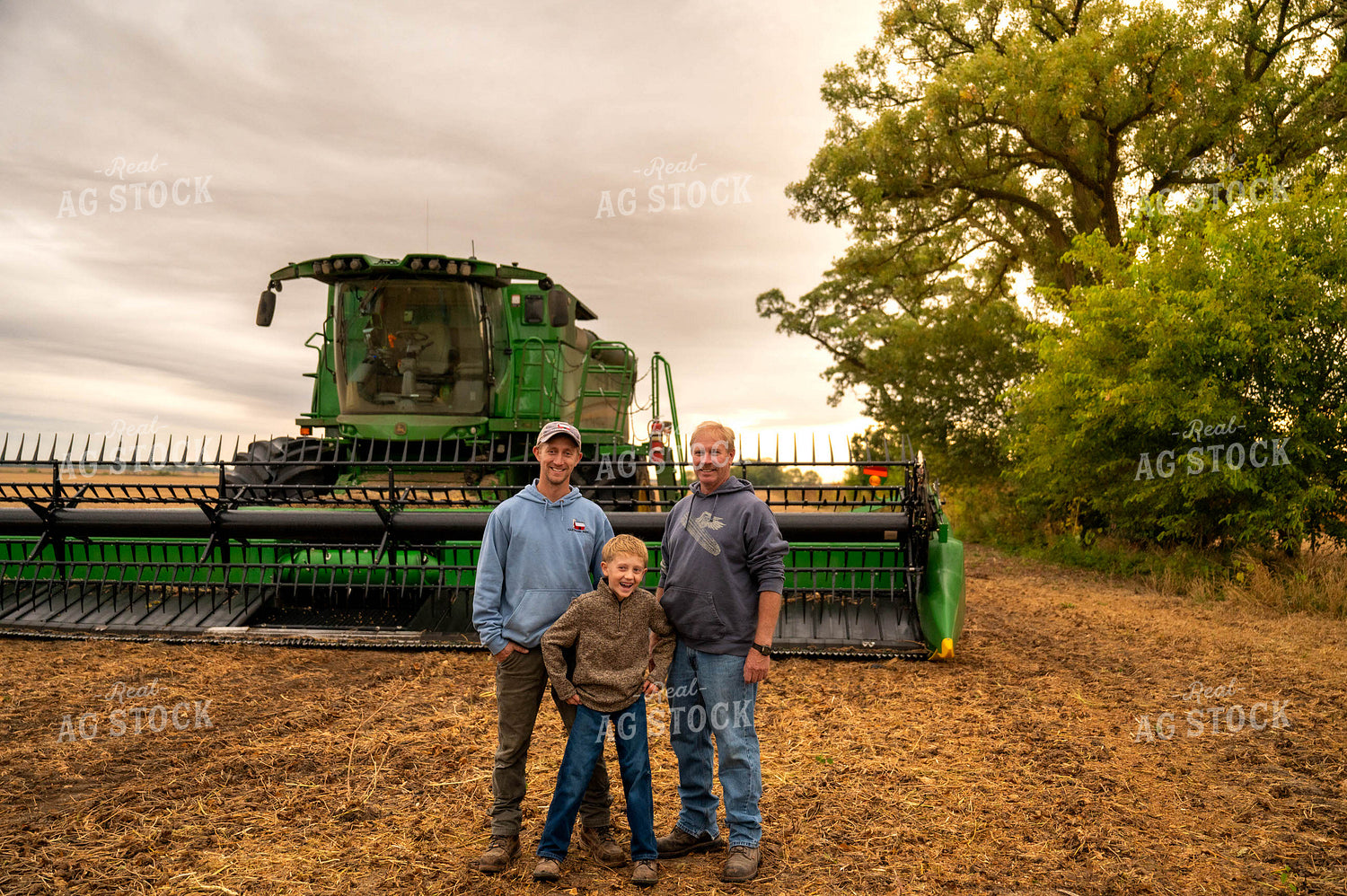 Farm Family by Combine 115396