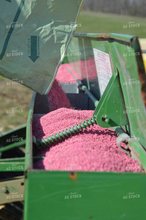 Loading Seed Drill with Alfalfa Seed 206077
