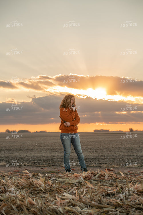 Farmer Talking on Phone 76522