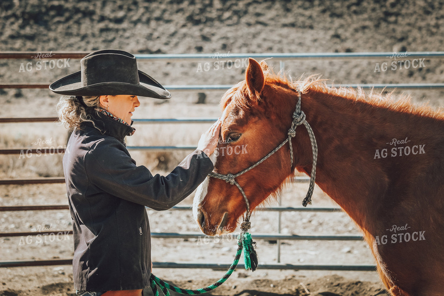 Female Rancher and Horse 78030