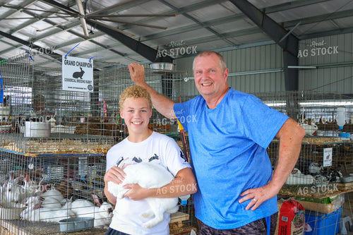 4H Kid Showing Rabbit 52212