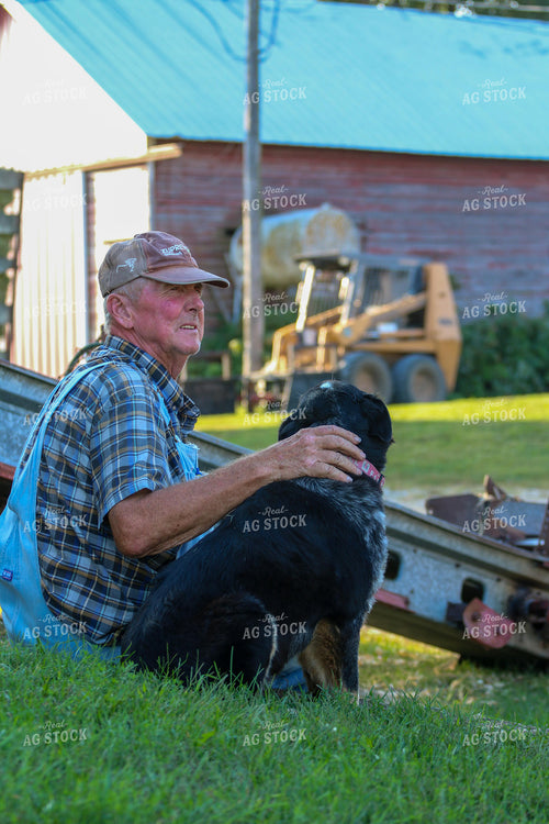 Farmer with Dog 160347