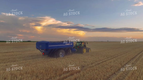 Aerial of Wheat Harvest 199011
