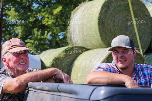 Farmers Leaning on Truck 160321