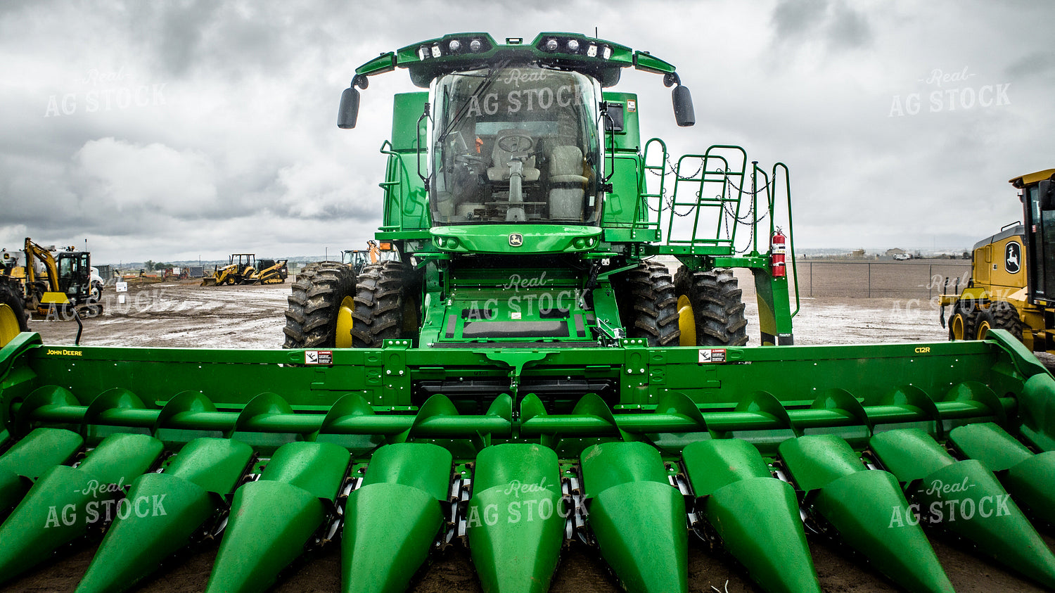 Combine in Farmyard 56539