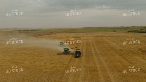 Aerial of Wheat Harvest 187353