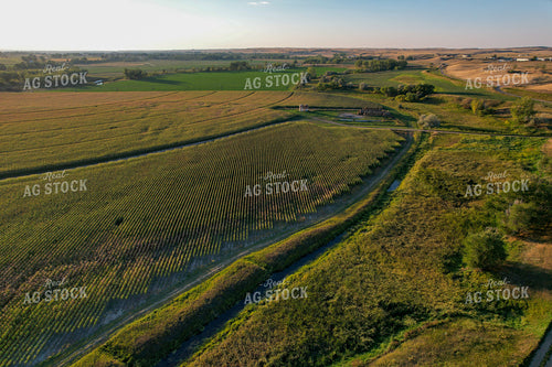 Aerial of Farmland in Summer 261074