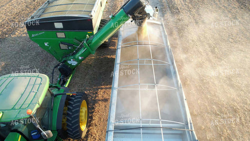 Unloading Grain Cart into Semi 65920